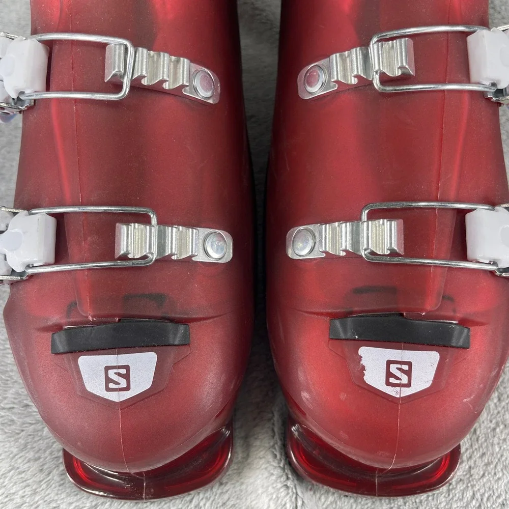 Salomon Ski Boots RT Junior 26-26.5 305mm Red T3 Downhill 3-Buckle Alpine